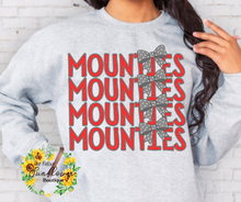 Load image into Gallery viewer, MOUNTIES STACKED W/BOWS Adult Shirt
