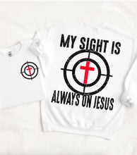 Load image into Gallery viewer, My Sight Is Set On Jesus Adult Shirt

