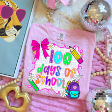 Load image into Gallery viewer, 100 days of school GIRL-YOUTH shirt
