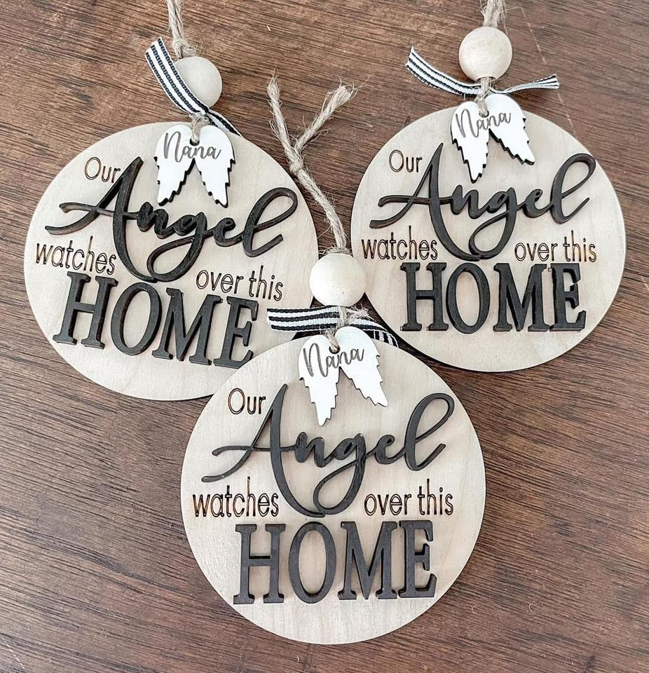 An Angel Watches Over This Home Ornament