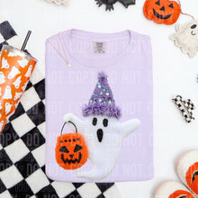Load image into Gallery viewer, Party Ghost  Faux Yarn Sequins Shirt Adult
