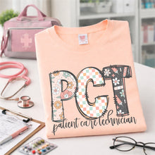 Load image into Gallery viewer, PCT- patient care technician Adult Shirt
