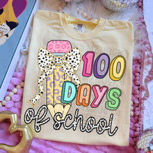 Load image into Gallery viewer, 100 days of school GIRL-YOUTH shirt

