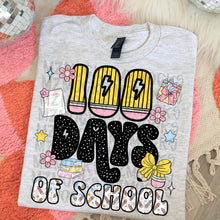 Load image into Gallery viewer, 100 days of school GIRL-YOUTH shirt
