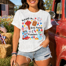 Load image into Gallery viewer, RAISED ON DIRT ROADS AND FREEDOM ADULT Shirt
