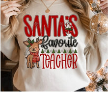 Load image into Gallery viewer, Santas Favorite *CUSTOMIZEABLE* w/ Reindeer Adult Shirt
