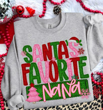 Load image into Gallery viewer, Santas Favorite *CUSTOMIZEABLE* Adult Shirt
