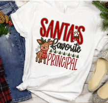 Load image into Gallery viewer, Santas Favorite *CUSTOMIZEABLE* w/ Reindeer Adult Shirt
