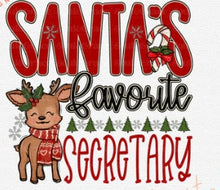 Load image into Gallery viewer, Santas Favorite *CUSTOMIZEABLE* w/ Reindeer Adult Shirt
