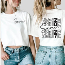 Load image into Gallery viewer, CLASS OF 2027 FRONT/BACK POCKET BLACK TEXT  ADULT Shirt
