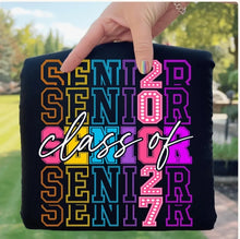Load image into Gallery viewer, CLASS OF 2027 SENIOR NEONS ADULT Shirt
