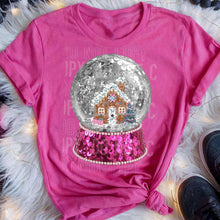 Load image into Gallery viewer, Snow Globe Faux Sequin Adult Shirt
