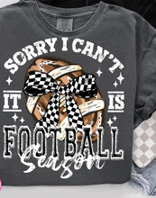 Load image into Gallery viewer, SORRY I CANT ITS FOOTBALL SEASON ADULT
