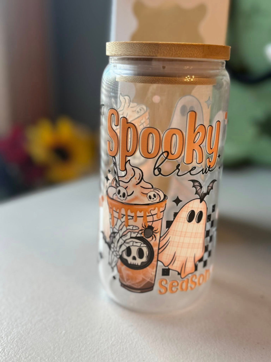 Glass Spooky Brews Cup