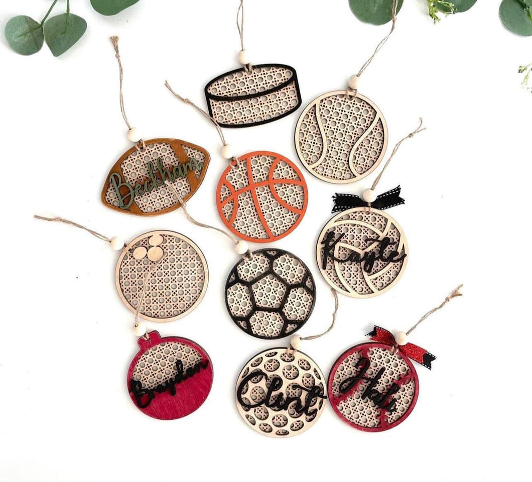 Name Sports Ornament
