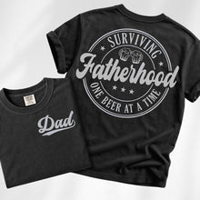 Load image into Gallery viewer, DAD POCKET/Surviving fatherhood one beer at a time  Adult Shirt
