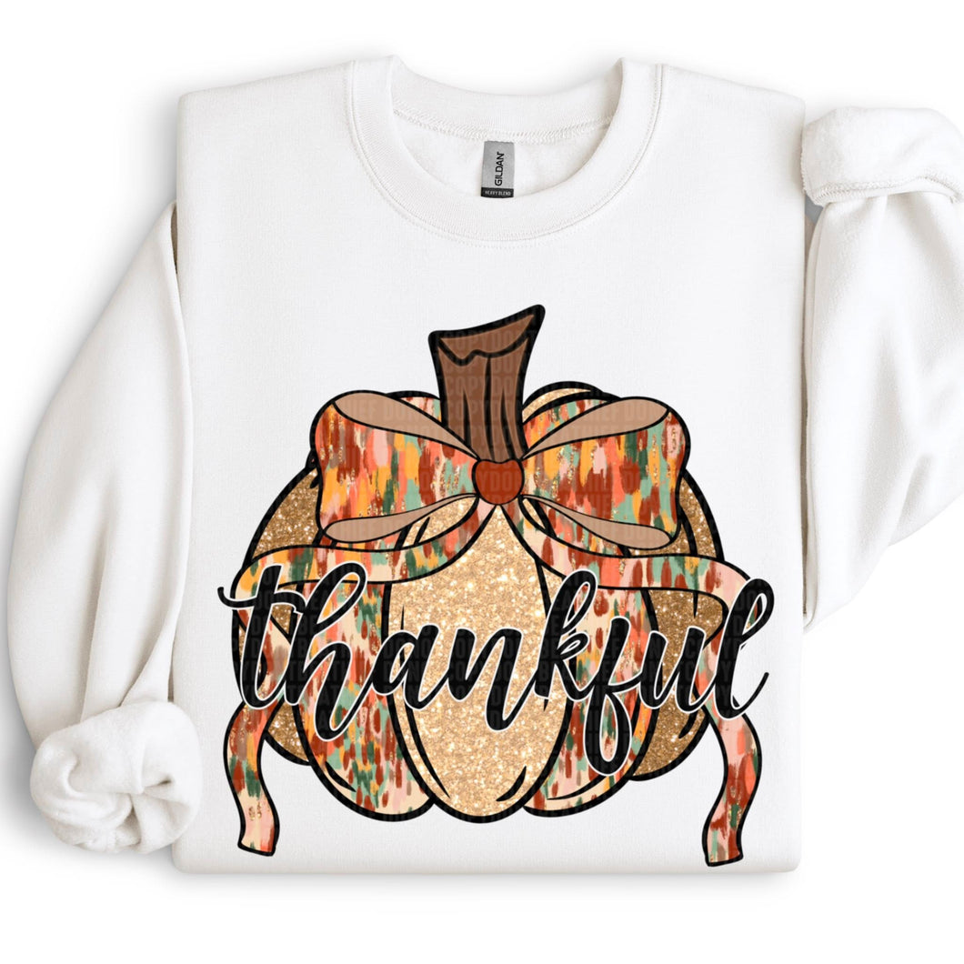 Thankful Pumpkin Shirt Adult