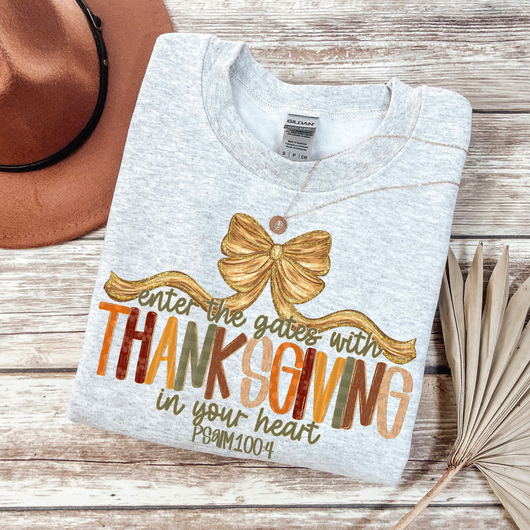 Enter The Gates With Thanksgiving Shirt Youth