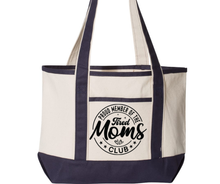 Load image into Gallery viewer, TOTE BAG W/ NAVY HANDLES
