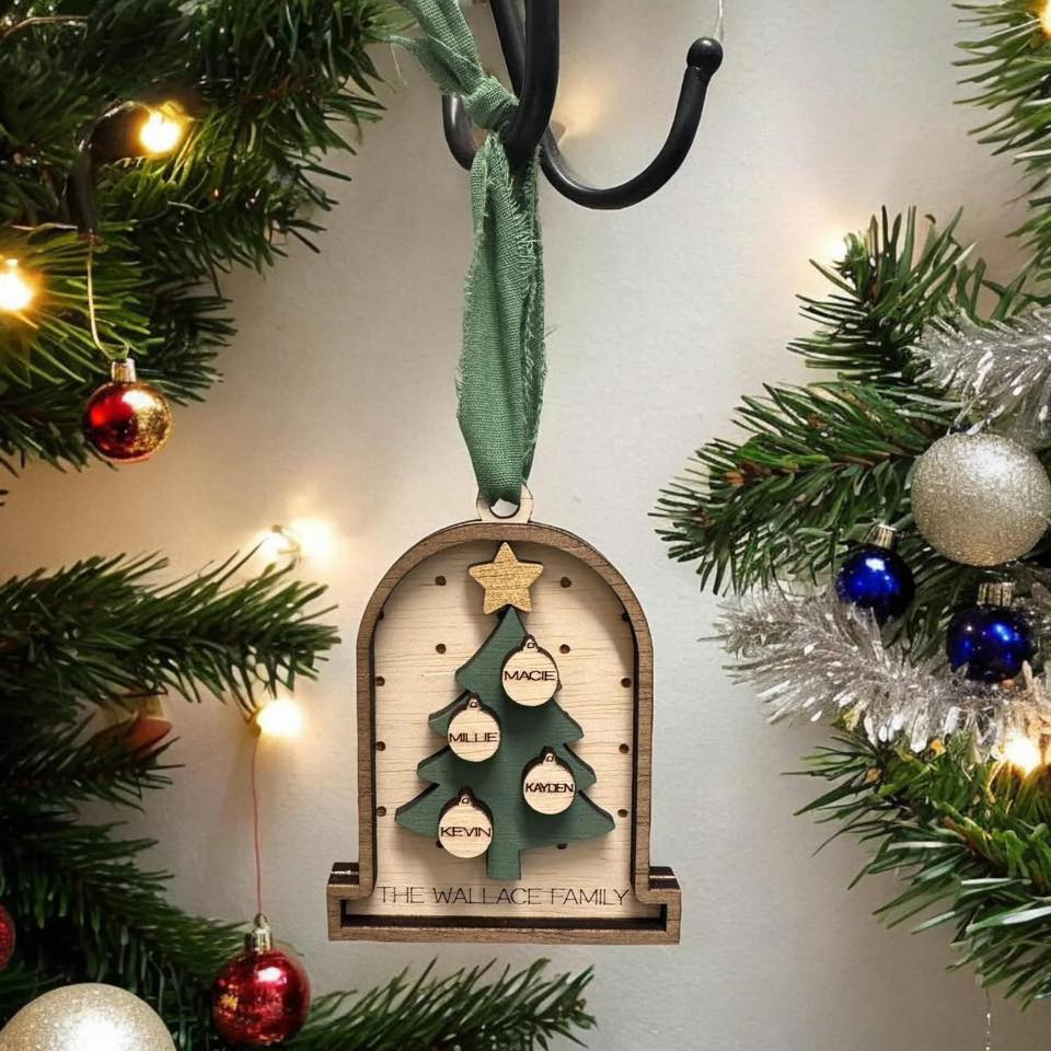 Tree With Name Ornament