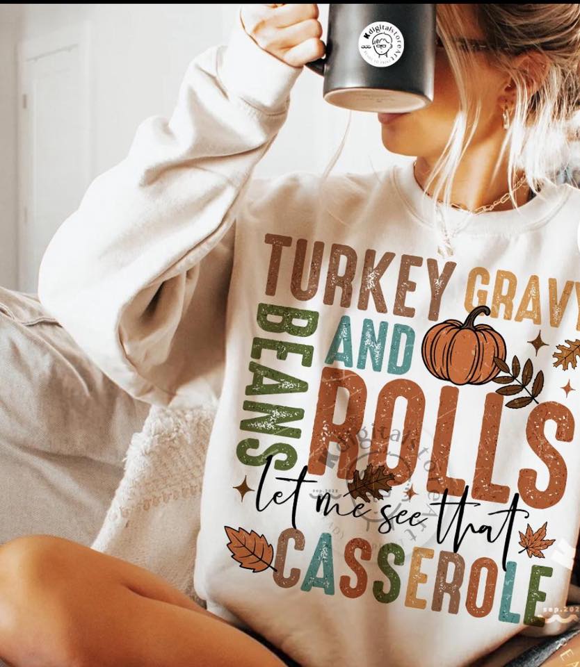 Turkey Gravy Beans And Rolls Shirt Youth