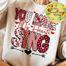 Load image into Gallery viewer, You Make My Heart Sing Adult Shirt
